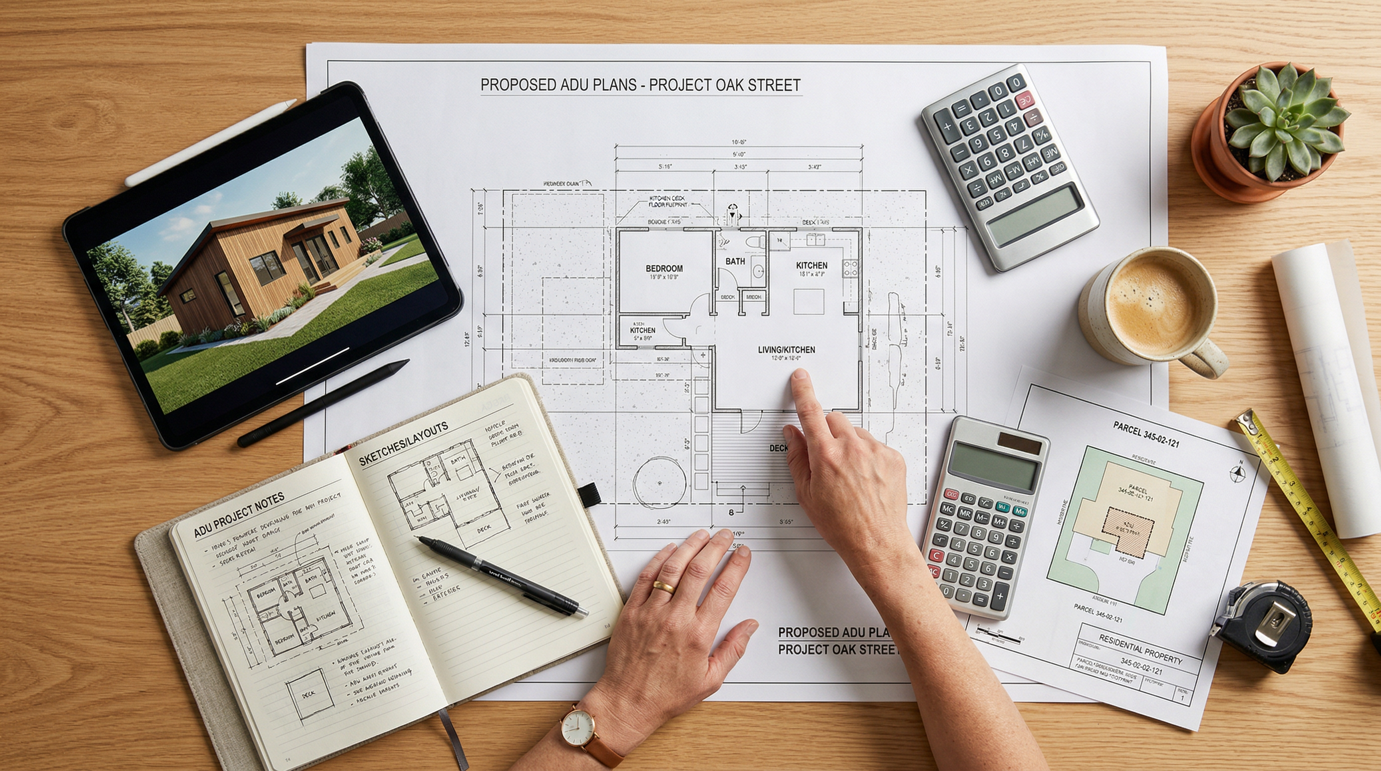 A detached ADU provides privacy and independence for tenants or family